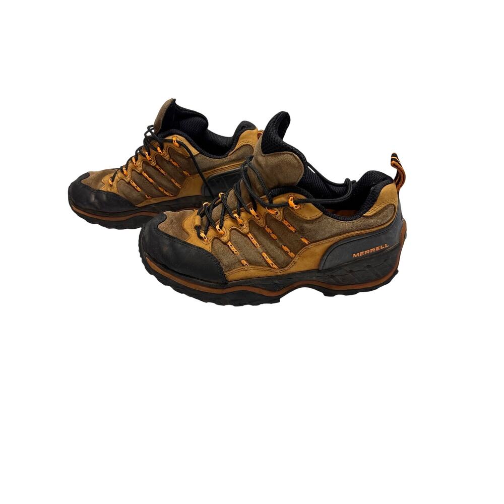 Merrell Men’s Size 9 Brown Orange Hiking Trail Shoes